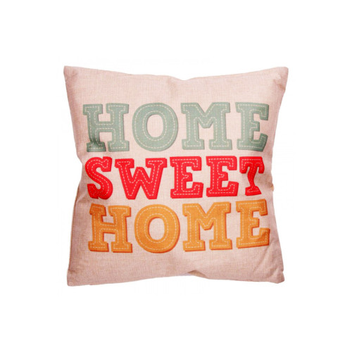 Coussin pour déco de salon - HOME SWEET HOME (43 x 43 cm)