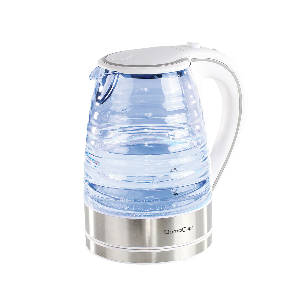 Bouilloire en verre 1.7 L blanche Bouilloire en verre 1.7 L blanche