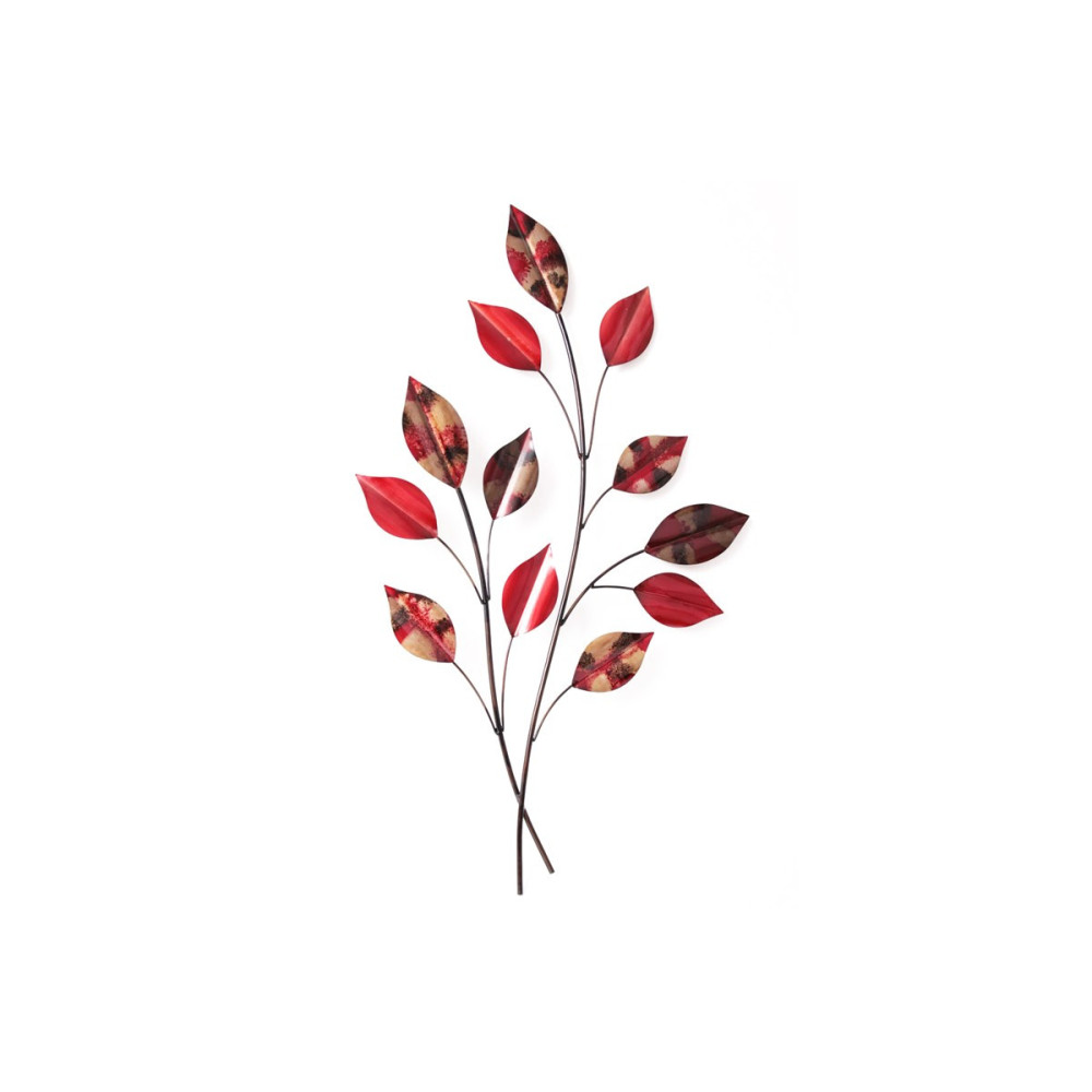 Décoration Murale Branches Feuilles rouges Décoration Murale Branches Feuilles rouges