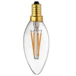 Ampoule Lampe C35 E14 filament droit