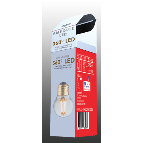 Pack 3 ampoules E27 LED...