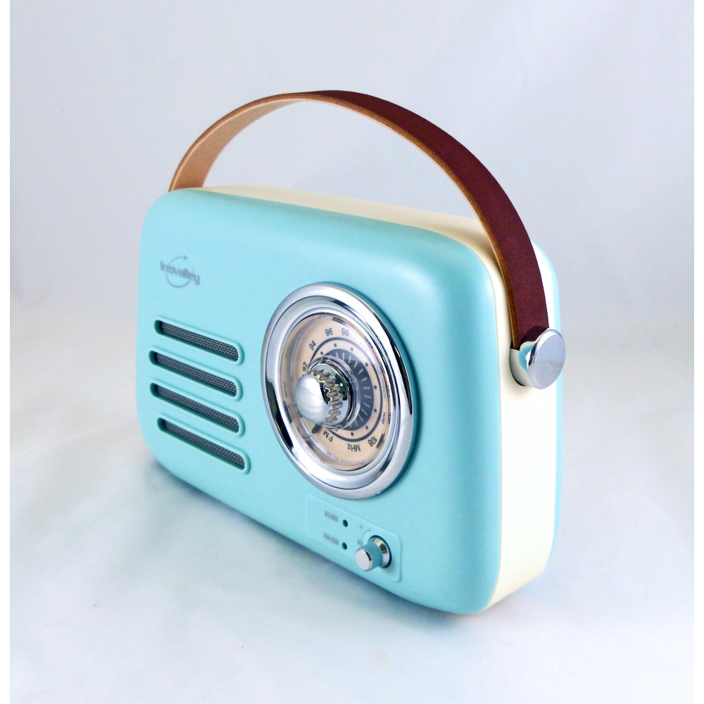 Réveil avec haut-parleur, radio vintage portable sans fil, réveil avec
