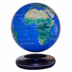 Globe terrestre 20 cm lumineux en lévitation
