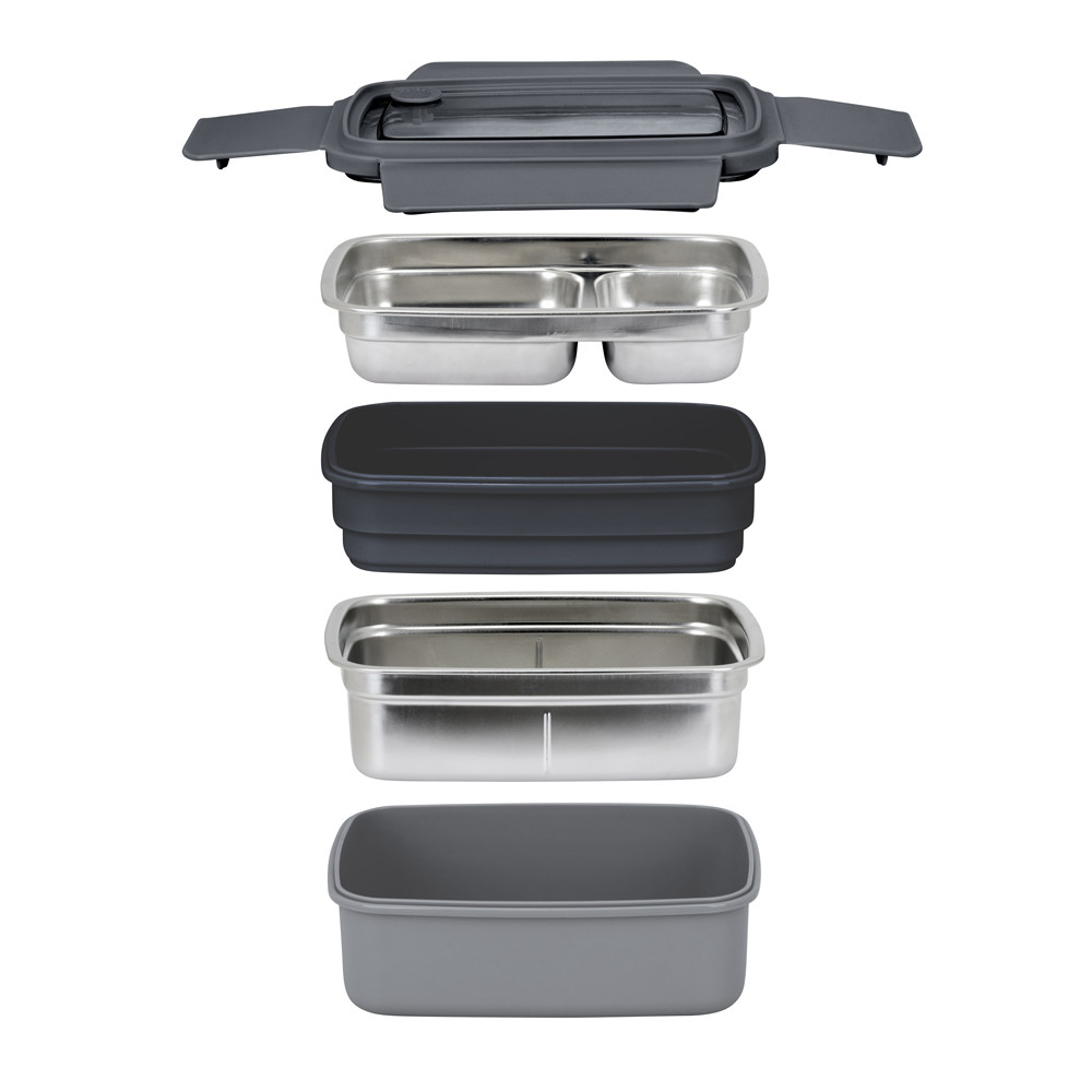 Lunch Box isotherme compacte GRISE