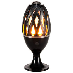 Lampe-torche LED effet flamme position table