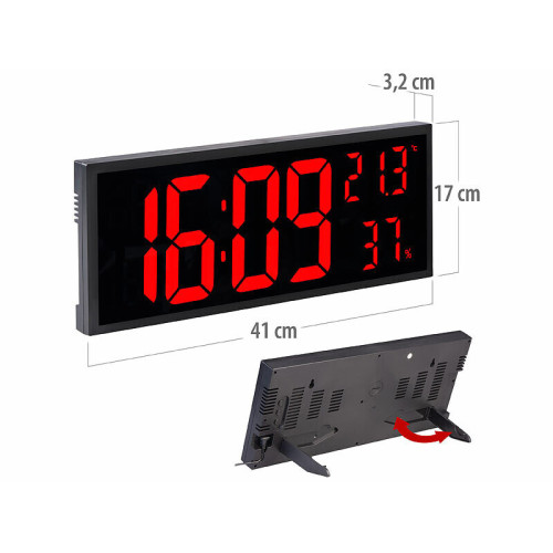 Horloge digitale LED ROUGE...