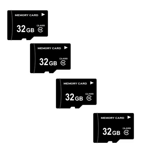 Lot de 4 cartes Micro SDHC...