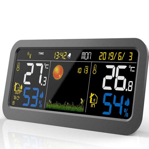 Station Météo noire écran...