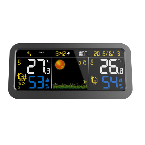 Station Météo noire écran...