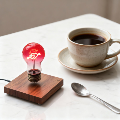 Ampoule en lévitation RED...