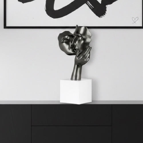 Statue Design AMORE Gris...